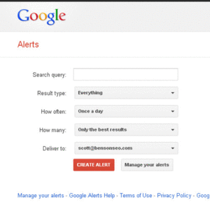 How to use Google Alerts