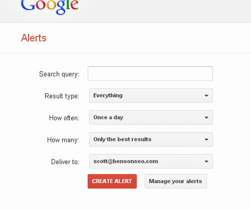 Small Business Brand Monitoring Using Google Alerts