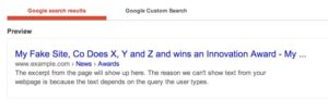 Breadcrumb Featured Snippet